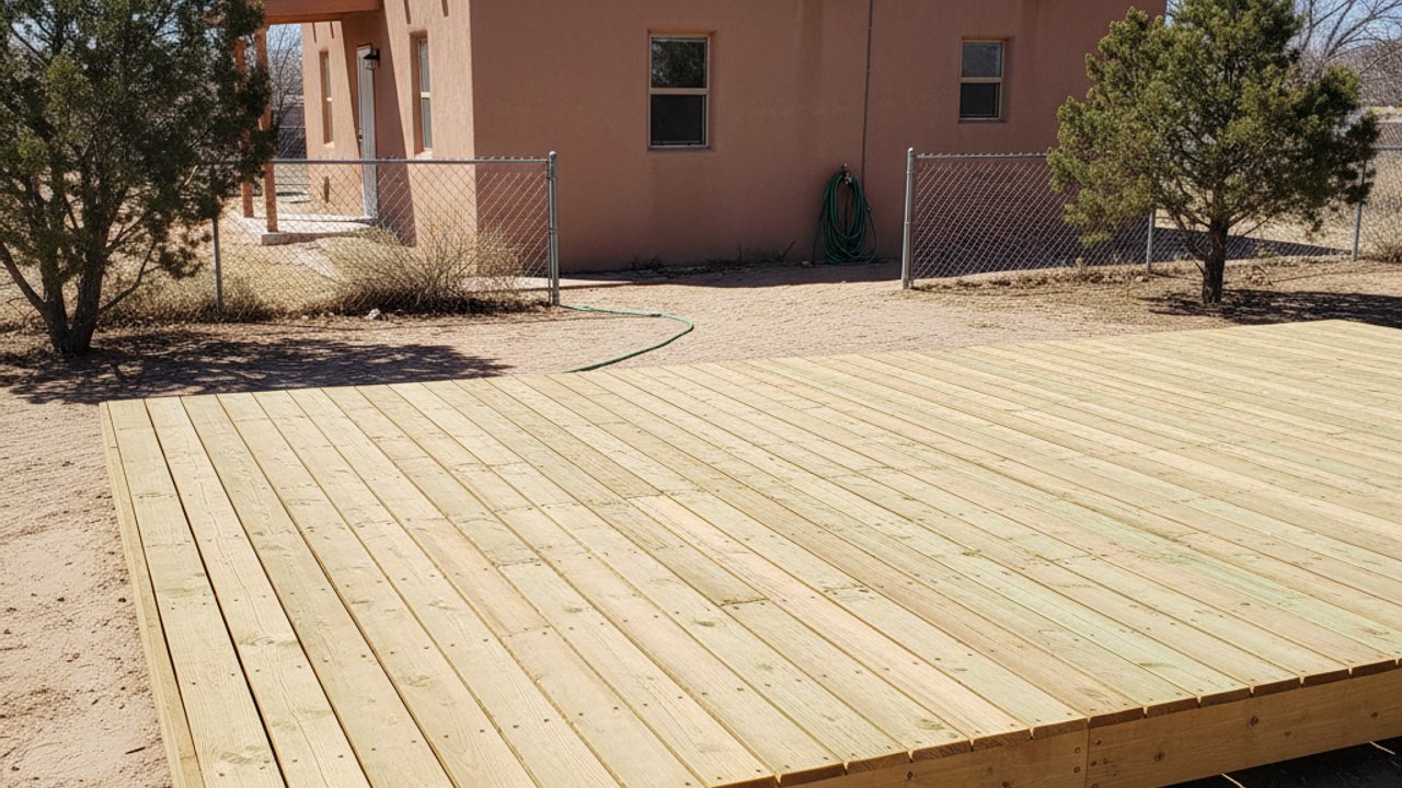 Deck Railing Installation completed by Champion Deck Company in Canutillo, NM