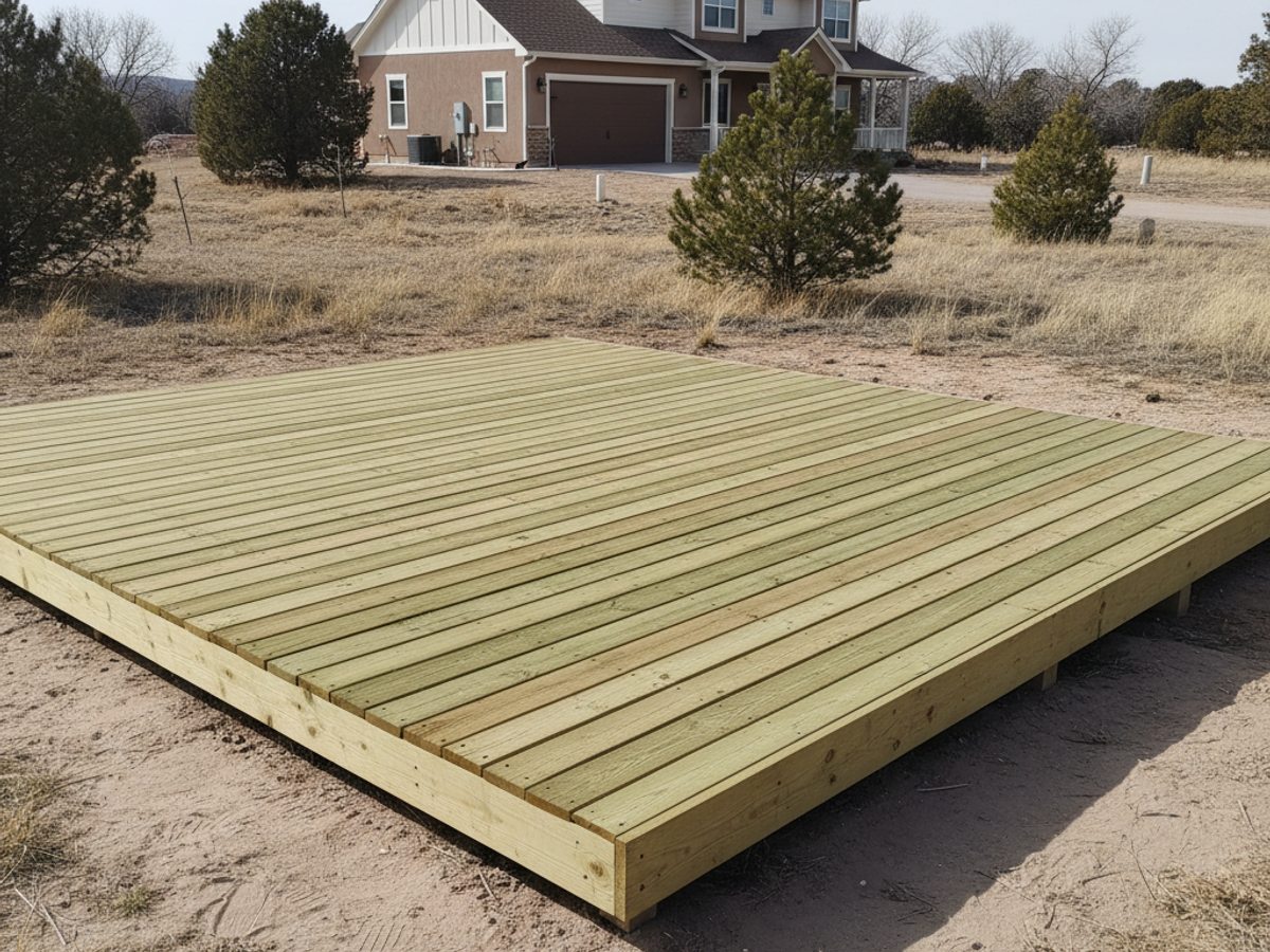 Composite Decking completed by Champion Deck Company in Anthony, NM