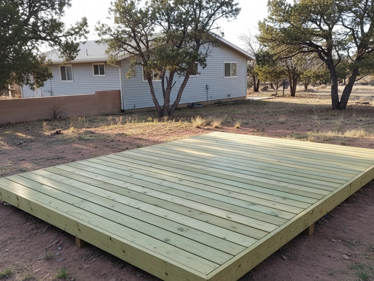 Deck Framing & Structural Repair completed by Champion Deck Company in Santa Teresa, NM