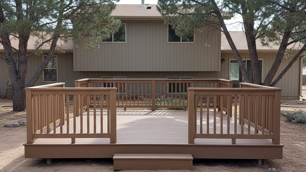 Deck Resurfacing completed by Champion Deck Company in Vado, NM