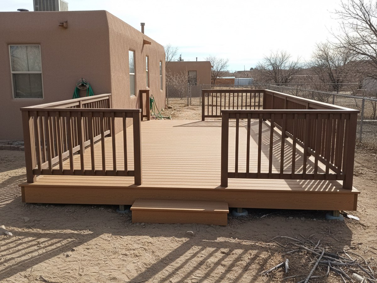 Deck Cleaning & Maintenance completed by Champion Deck Company in Chaparral, NM