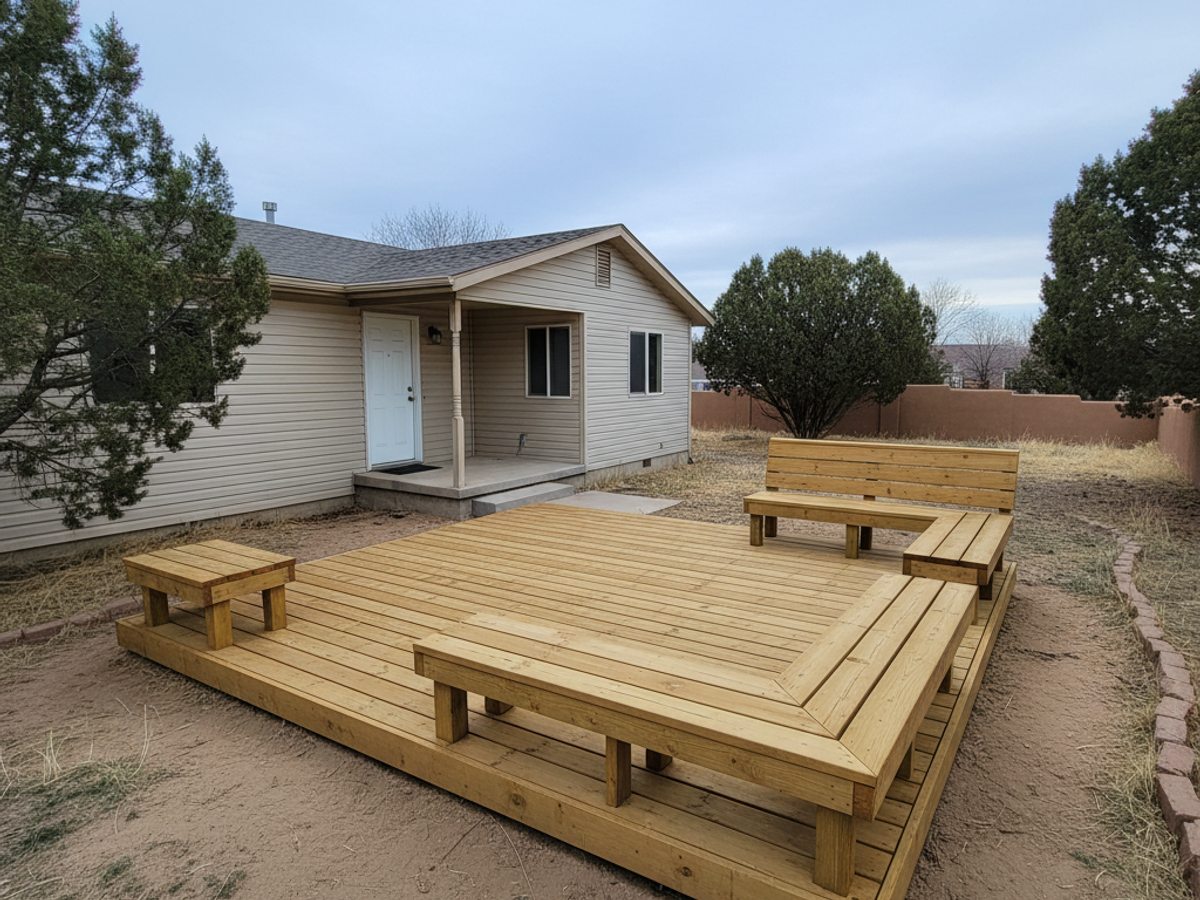 Deck Repair completed by Champion Deck Company in Las Cruces, NM