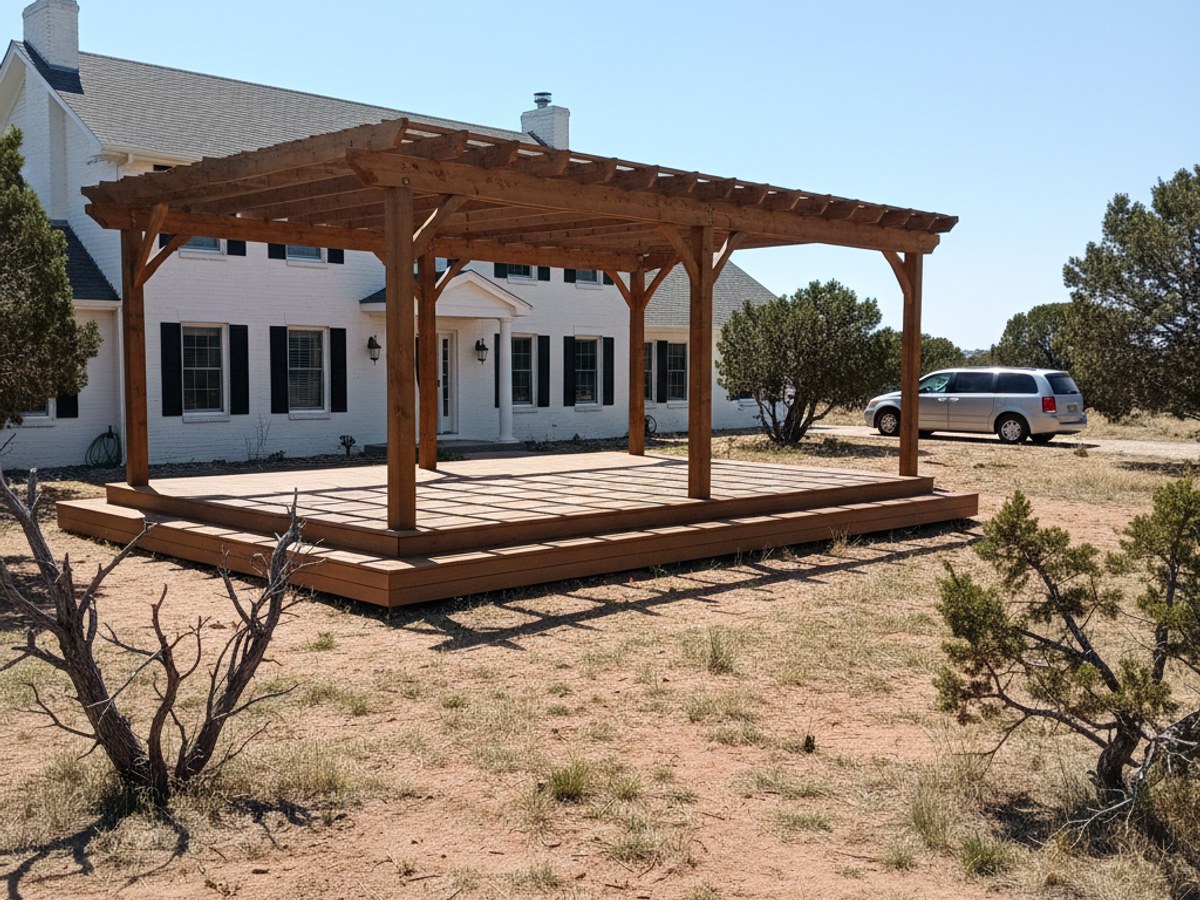 Deck Resurfacing completed by Champion Deck Company in Mesilla, NM