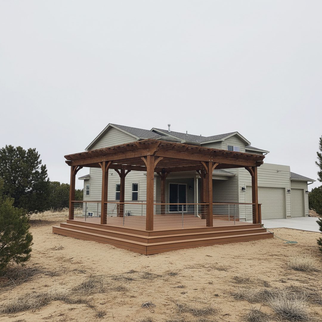 Deck Framing & Structural Repair completed by Champion Deck Company in Vado, NM