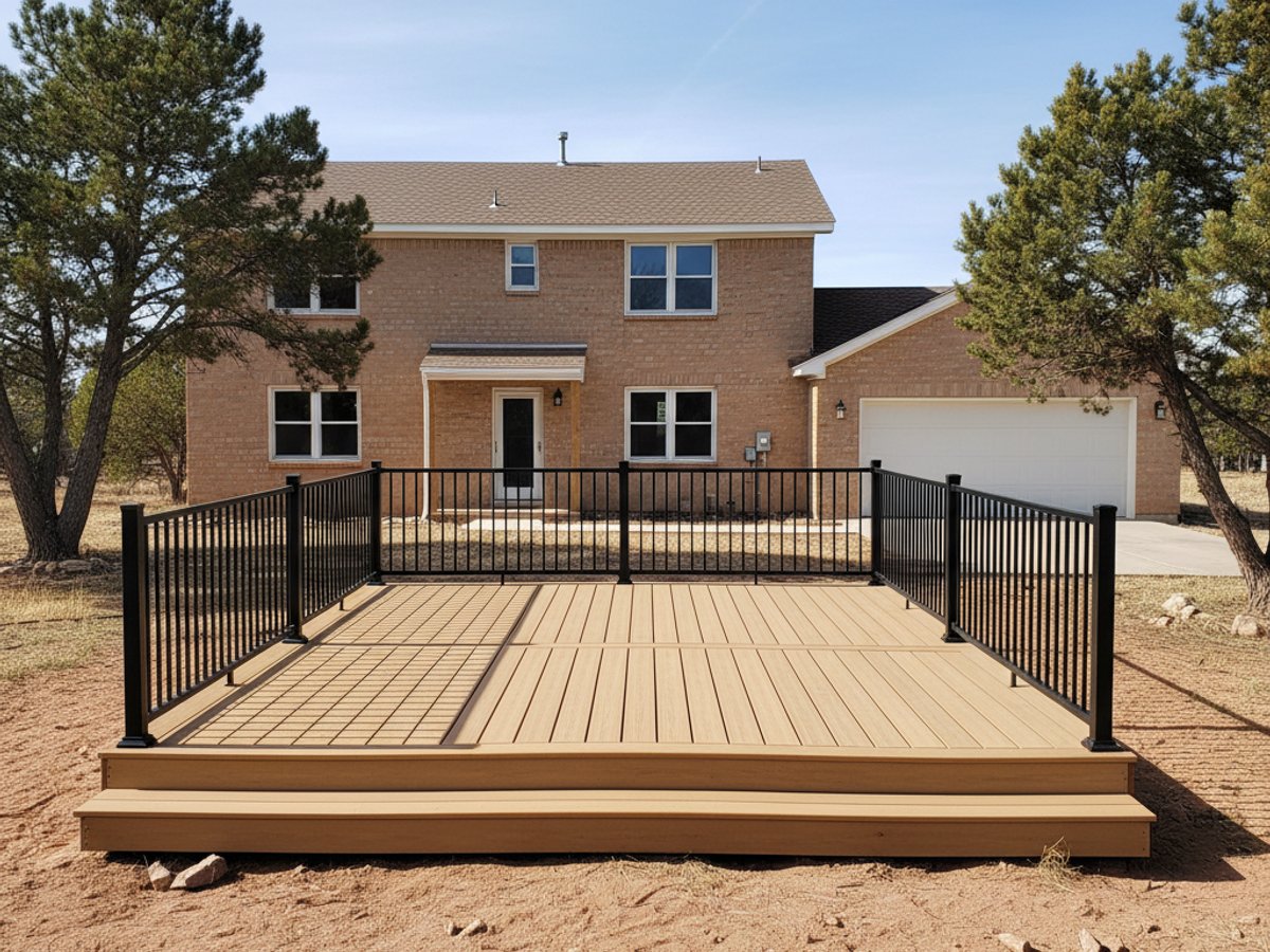 Deck Installation completed by Champion Deck Company in Las Cruces, NM
