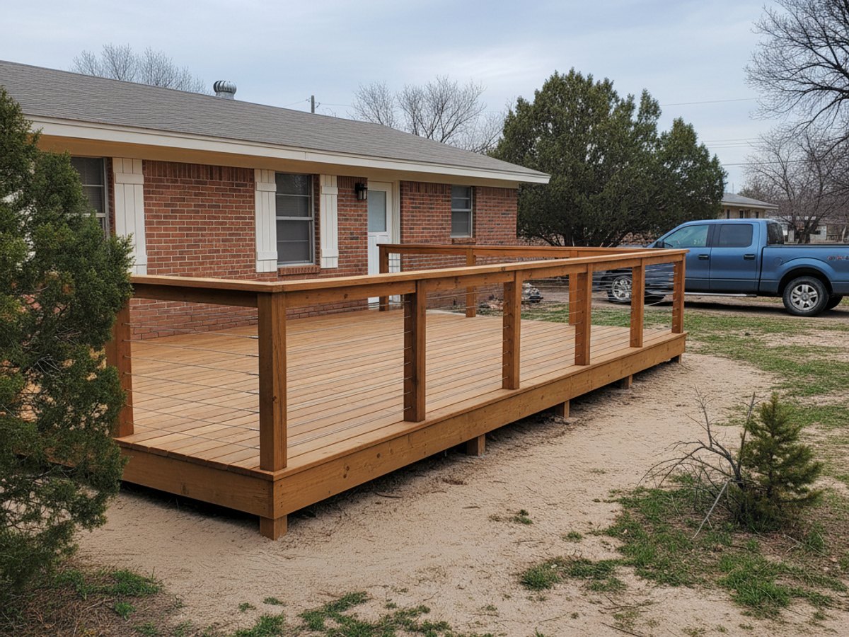 Custom Deck Design completed by Champion Deck Company in Canutillo, NM